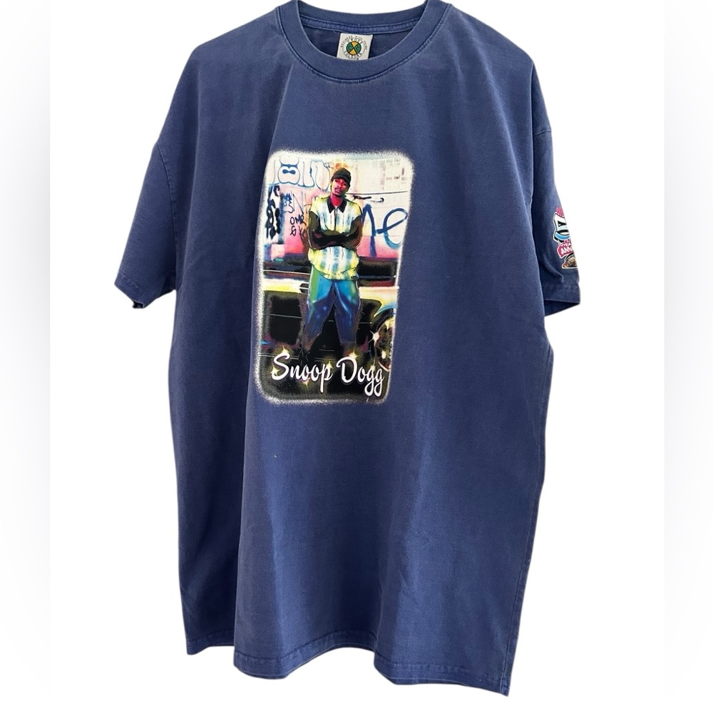 VINTAGE Cross Colours x Snoop Dogg Graphic T-Shirt 90s Hip Hop Streetwear Size S